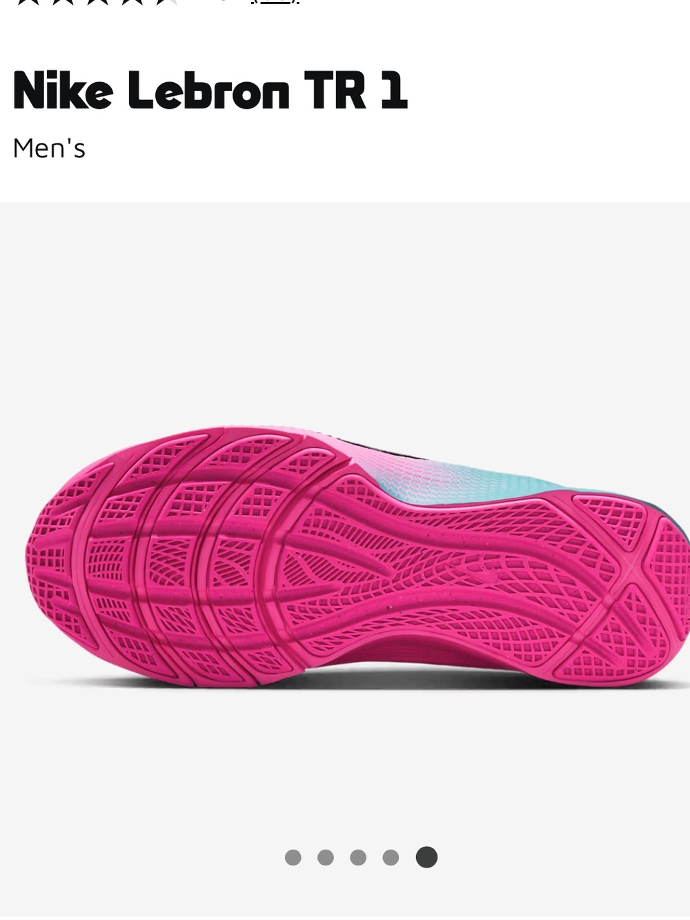 Nike LeBron TR 1 “South Beach “ Teal and Pink Men's Training Sneakers - Picture 5 of 8